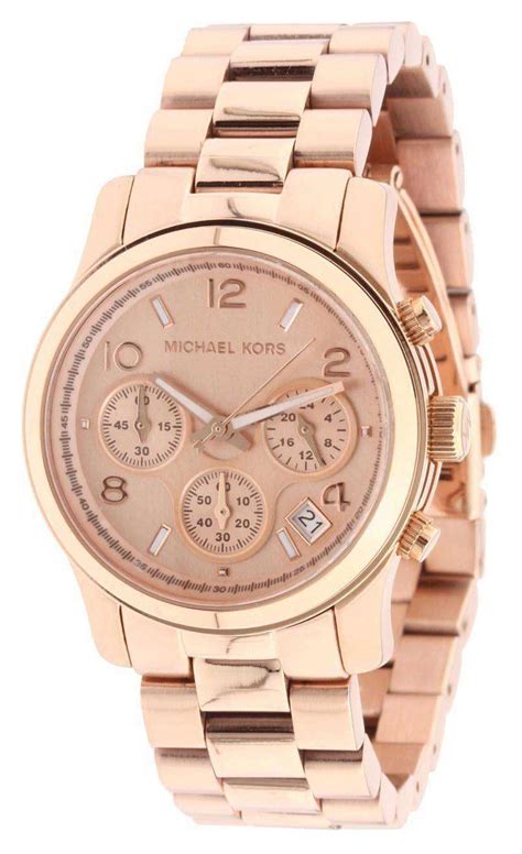 montre michael kors rose doré|Michael Kors watch model nadja.